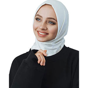 2025 musulmán básico de secado rápido ropa deportiva bufanda para la cabeza suave estiramiento interior malla Hijab en buena calidad transpirable precio barato - Product Image 4
