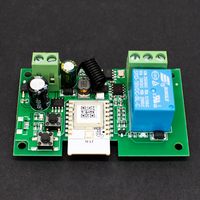 Interruptor de Relé Inteligente Zigbee WiFi de 7-32V y 1 Canal - Control Remoto RF de 7-32V y 433MHz Compatible con la Aplicación Smart Life, Tuya y Alexa