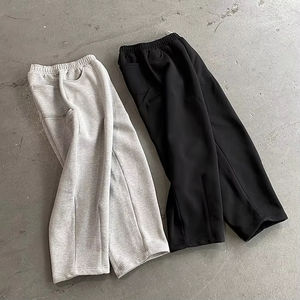 2026 Unisex Winter 100% Cotton Fleece Oversized Sweatpants Hoodie Men High Quality Baggy Tracksuit <b>Set</b> - Product Image 4