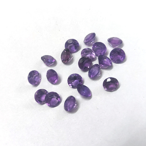 พลอยอเมทิสต์จากธรรมชาติขนาด5มม. 21ชิ้นอัญมณีหลวมสีฟ้า15.85ชิ้น - Product Image 5