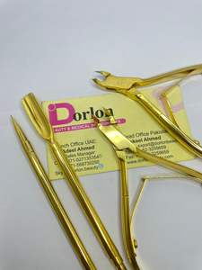 Dorlon 5.5ดันหนังกำพร้าที่ตัดเล็บสแตนเลสชุบทองคุณภาพระดับพรีเมี่ยม "เครื่องมือทำเล็บที่มีสีปรับแต่งได้ - Product Image 3