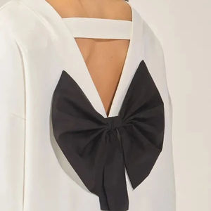 เสื้อสเวตเตอร์ตัวยาวโอเวอร์ไซส์ของผู้หญิงเสื้อสเวตเตอร์ถักแบบสวมหัวแฟชั่นใหม่สำหรับฤดูใบไม้ร่วงโลโก้ที่กำหนดเองได้สำหรับฤดูหนาว - Product Image 5