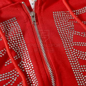 Sudaderas con Capucha de Invierno para Hombre, de Alta Calidad, con Pedrería, 100% Algodón, Transpirables y Ecológicas, MOQ Bajo - Product Image 5