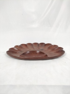 Elegant Handcrafted Eco-Friendly Polished Wooden Serving Tray with Luxury Design for Dining Kitchen Hotel Wood Crafts - Product Image 6