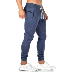 Pantalons de survêtement pour hommes en coton sur mesure, respirants, logo brodé, style décontracté, tissu, jambe droite, vente en gros, pantalons élastiques - Product Image 5