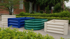 Outdoor Metal Raised Garden Bed Vegetables Flowers Herbs Tall Steel Large <b>Planter</b> Box OEM ODM Power Coated 6 Feet Eco-Friendly - Product Image 5