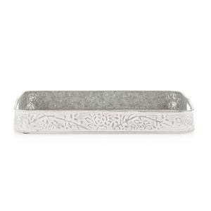 Bandeja galvanizada de forma ovalada de diseño estándar bandeja galvanizada de gran calidad con asas de madera al mejor precio - Product Image 4