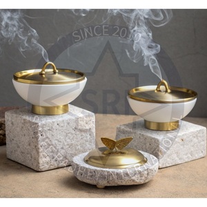 Quemador de Incienso Moderno de Latón Ecológico, Accesorios de Decoración para Eid y Ramadán, Difusor de Aroma, Incensario Decorativo, Perfecto para Musulmanes - Product Image 2