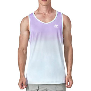 Camiseta sin mangas para hombre de alta calidad para verano, estilo informal de punto transpirable, ropa de moda a bajo precio - Product Image 1