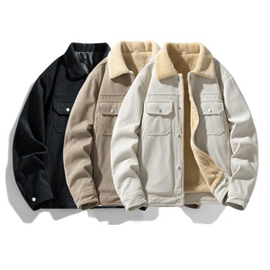 Veste à capuche en coton épais mariné avec fermeture éclair complète pour hommes américains, veste coupe-vent avec logo et motif graphique personnalisé pour hommes - Product Image 5