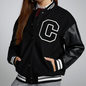 Haute qualité personnalisé Baseball dames uniforme manteau femmes XL décontracté Bomber veste respirant tissé tissu pour la saison d'automne - Product Image 2