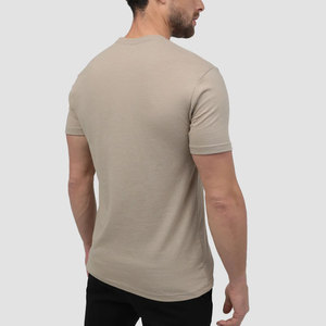 T-shirt d'été pour hommes-Casual Slim-Fit Solid Color Round Neck Short Sleeve T Shirts - Product Image 6