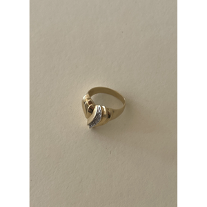 Anillo de Diamantes Vintage en Forma de Corazón - Product Image 3