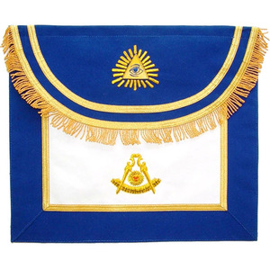 MASONIC KNIGHT TEMPLAR 100% LAMBSKIN <b>APRON</b> EMBROIDERED - Product Image 2