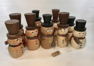 Home <b>Decorations</b> Customizable 3D Christmas Ornament <b>Honeycomb</b> <b>Paper</b> Snowman - Product Image 3