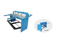 Cisaille guillotine industrielle à pédale de 1000 mm, capacité de coupe de 2 mm, pour tôles métalliques lourdes, haute précision