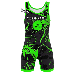 Singlet de Lucha Libre para Hombre de Alta Calidad, Transpirable y Duradero, con Logotipo Frontal, Material de Spandex/Poliéster, Servicio OEM por SINEWY SPORTS - Product Image 1