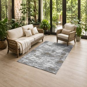 <b>RUGS</b> DEPOT LXDP-0172 Wholesale Grey Silver Contemporary Abstract Digital Printed Machine Washable Chenille Area <b>Rug</b> <b>Non</b> <b>Slip</b> - Product Image 6