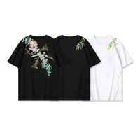 Vente directe usine – T-shirts personnalisés pour hommes, 100 % coton, broderie, prix bas, tissu tissé uni et respirant