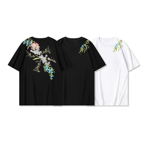 Camisetas de Hombre con Cuello Redondo, Venta Directa de Fábrica, Personalizadas, 100% Algodón, Bordadas, Tejido de Punto, Precio Bajo - Product Image 5