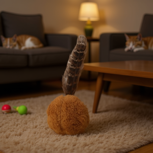 Juguete Interactivo de Felpa Resistente para Gatos de Interior, Suministros para Mascotas al por Mayor, Juguetes de Movimiento para Gatos - Product Image 3