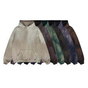 Sweat-shirt vintage en coton 100% de haute qualité, délavé à l'acide, tie-dye, logo personnalisé, sweats à capuche délavés dégradés, vente en gros de sweats à capuche pour hommes personnalisés - Product Image 6