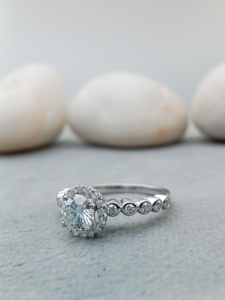 Custom Fancy Solitaire Oval VVS Moissanite Wedding Diamond Ring 4 Carat Gold 14k 18k Engagement for Anniversary Party Gift 100% - Product Image 2