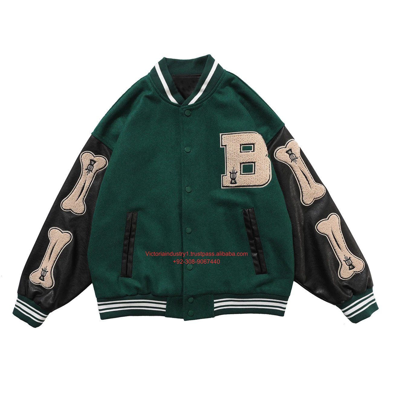Wholesale varsity jacket bone In Fashionable And Customary Designs