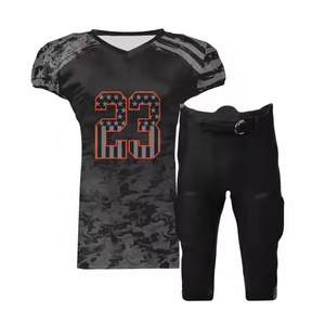 Nouvel ensemble d'uniformes de football imprimés numériques personnalisés Uniformes américains de la meilleure qualité fabriqués avec des matériaux de qualité supérieure pour adultes - Product Image 4