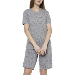 Venta caliente logotipo personalizado señoras gimnasio dos piezas motorista corto conjunto de ropa de mujer ropa de calle conjuntos sueltos para el hogar de las mujeres - Product Image 3