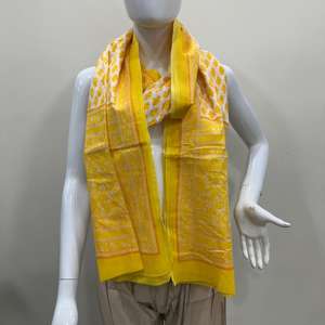 Pañuelos de Algodón Mulmul Estampados, Estola con Diseño Estampado, Dupatta de Algodón Mulmul, Estola de Algodón, Pañuelo Étnico Tradicional - Product Image 2