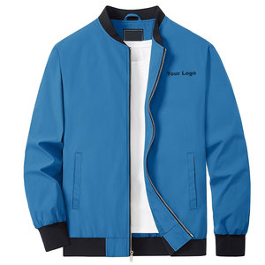 Veste bomber d'hiver pour homme de qualité supérieure, vente chaude, couleur unie, col montant personnalisé, nylon/polyester écologique imperméable - Product Image 1
