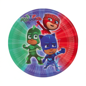 Platos Desechables de Pj Masks de 18 cm, 6 Piezas, Artículos para Fiestas, Cumpleaños Infantiles - Product Image 2