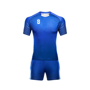 Dernier modèle personnalisé Uniforme de rugby d'équipe professionnelle unisexe OEM haute performance Ensemble maillot de rugby à sublimation court pour hommes - Product Image 4