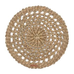 Elegant Bohemian-Style Handwoven Natural Seagrass <b>Placemats</b> Charger Plate Sustainable Bamboo Rattan Rustic Home Decor Dinning - Product Image 2