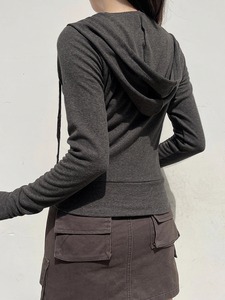 เสื้อฮู้ดผ้าคอตตอนแบบสวมหัวมีสไตล์ใหม่สำหรับผู้หญิงเสื้อมีฮู้ดดีไซน์ลำลองแบบกำหนดเองสำหรับ100% - Product Image 2