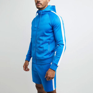 Ensembles de fitness de gymnastique en coton à 100% du Pakistan sweat à capuche et short pour hommes avec logo personnalisé ensemble deux pièces vêtements d'entraînement en coton 100% - Product Image 2