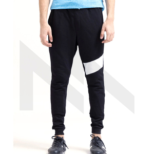 Pantalon de gym pour hommes en molleton de coton léger avec impression de logo personnalisé, vente en gros de vêtements de mode de haute qualité coupe normale, teint uni - Product Image 1