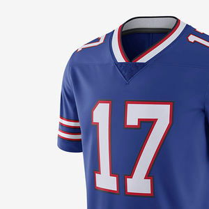 Camiseta de Fútbol Americano Personalizada al por Mayor, Barata, Transpirable, Estampada por Sublimación, de Alta Calidad, 100% Poliéster, Servicio OEM - Product Image 3