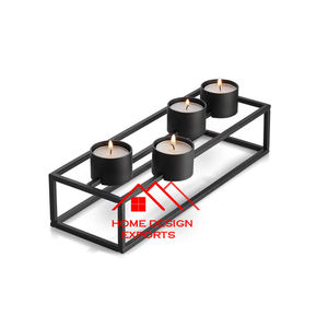 Décoration de table et décoration de table de dîner Design surélevé Meilleur vendeur Bougeoir design de bière en finition noire - Product Image 4