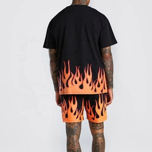 Ensemble de deux t-shirts et shorts de sport de qualité supérieure pour hommes Nouvel été pour hommes Ensemble de sport à manches courtes avec sublimation 2 pièces - Product Image 6