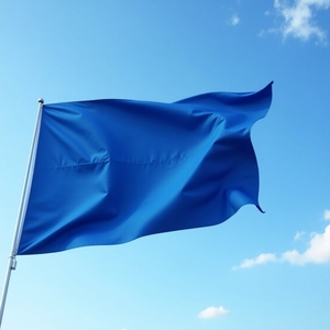 Tùy chỉnh rắn màu xanh cờ | Chất lượng cao biểu ngữ hiển thị ngoài trời - Product Image 3