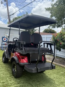 Oferta Especial: Carro de Golf CLB Personalizado para 2 a 4 Pasajeros, Color Plata y Negro, Listo para Enviar - Product Image 3