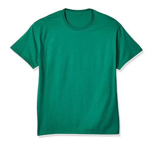 T-shirt homme vert Kelly émeraude uni, coupe classique, manches courtes, col rond, basique - Product Image 6
