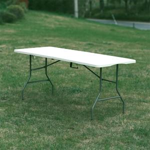 Table pliante en HDPE de 180 cm, rectangulaire, pour mariage, banquet, événements, pique-nique, <span class=keywords><strong>location</strong></span>, table pliante en plastique de 6 pieds - Product Image 1