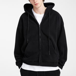 Sweat-shirt en molleton 100 % coton pour homme, personnalisé avec motif 3D en relief, col rond, manches longues, respirant, fermeture éclair – Vente en gros - Product Image 1