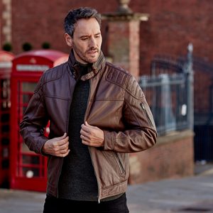 New Casual Leather <b>Jacket</b> <b>Men's</b> Custom Logo Designer Wholesale Blank Plus Size Leather Motorbike <b>Jackets</b> - Product Image 6