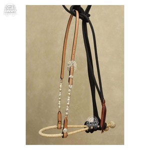 Bosal en cuir brut tressé à la main le plus vendu avec cintre pour équipement de cheval en gros - Product Image 4