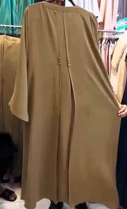 Elegante y modesta ropa musulmana tradicional para mujer islámica, estilo Pintex Abaya, accesorio incluido - Product Image 2