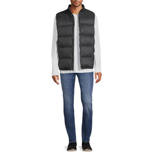 เสื้อกั๊กขนเป็ดแขนกุดผ้ายีนส์สำหรับผู้ชายเสื้อขนเป็ดแบบระบายอากาศได้ดีสินค้ามาใหม่ - Product Image 2